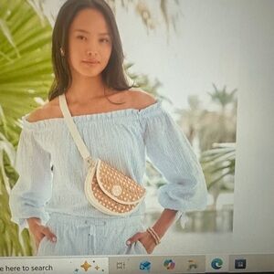 Lilly Pulitzer Jamielynn Off the Shoulder Top - size M